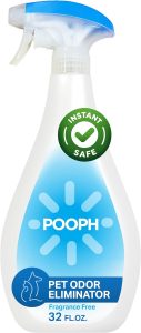 Pooph spray that eliminates odors.